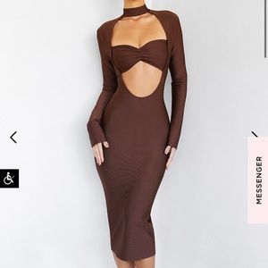 Mistress rocks midi bandage dress
